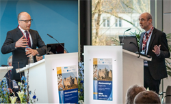 Die Kongresspräsidenten Univ.-Prof. Dr. med. Steffen Ruchholtz und PD Dr. med. Rupert Püllen (v.l.n.r.)