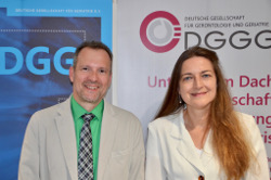 Professorin Ursula Müller-Werdan (DGGG) und Professor Hans Jürgen Heppner (DGG)