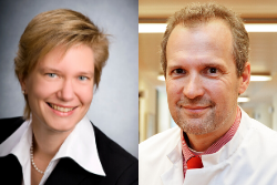 Dr. Anja Kwetkat und Professor Hans Jürgen Heppner