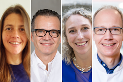 Keynote-Sprecher Claire Steves, Ulrich Liener, Nathalie van der Velde und Rainer Dziewas