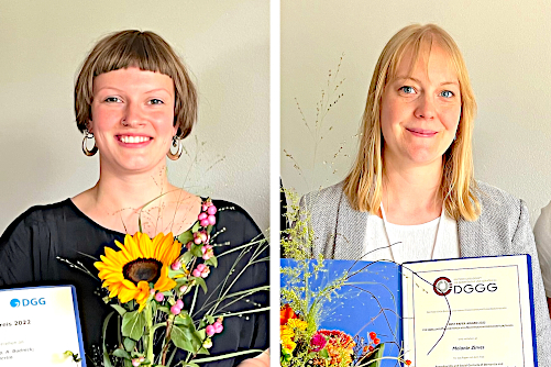 Preisträgerinnen Farina Brüning und Melanie Zirves