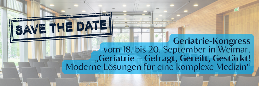 Save the Date! Geriatrie-Kongress im September