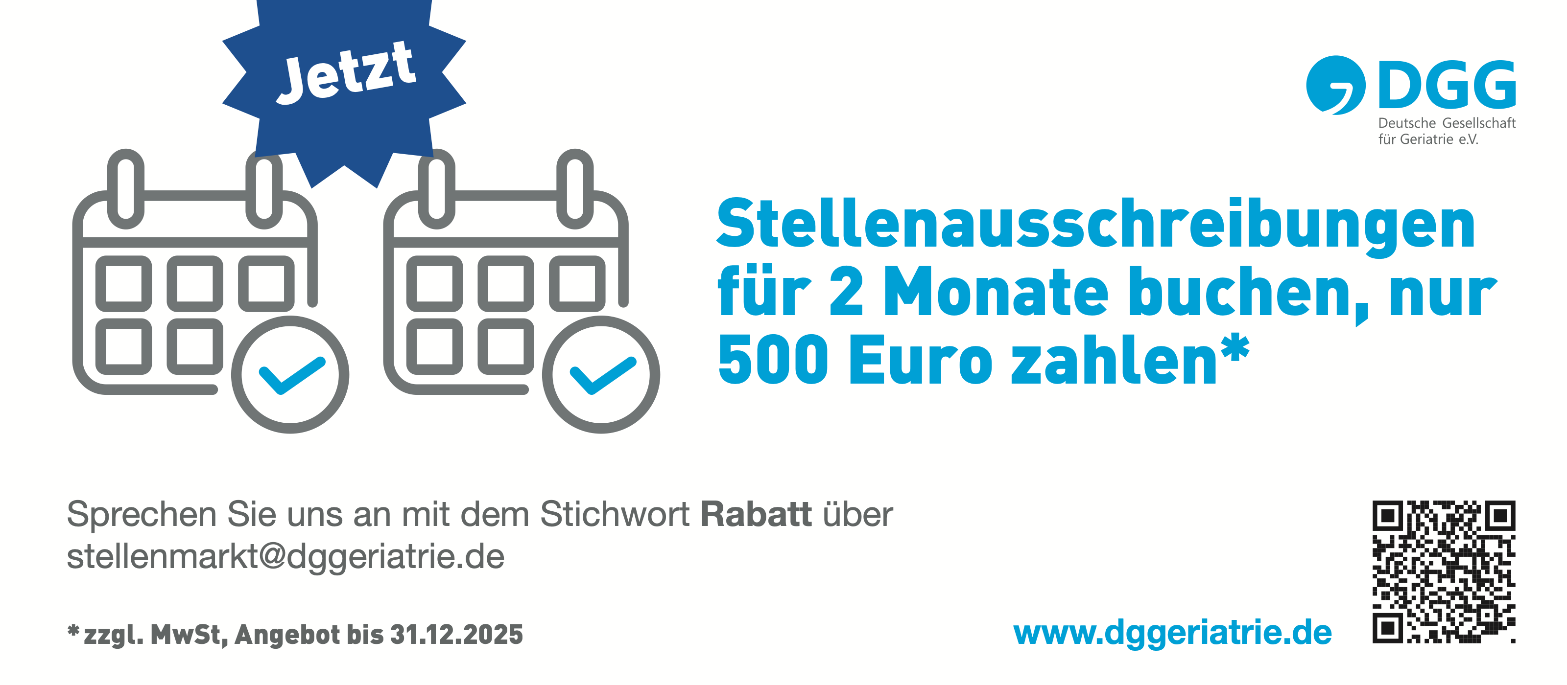 Aktueller Stellenmarkt-Rabatt