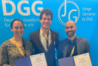 Marlena Schnieder und Thomas Kocar gewinnen das Videoforum Bewegungsstörung beim Geriatrie-Kongress mit Beiträgen zu Demenz und Delir